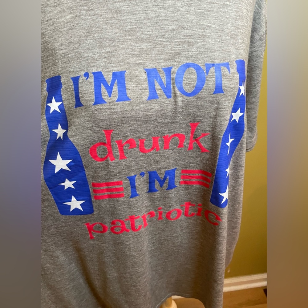 Chictino I’m Not drunk I’m patriotic “ - 2XL - Picture 2 of 6